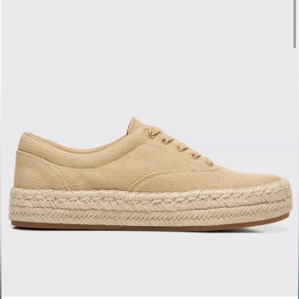 NEVER WORN Vince Ursa Canvas Espadrille Sneakers Sand 10